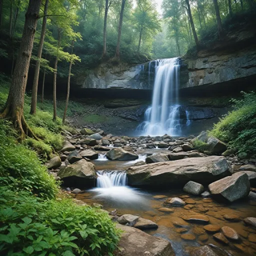 Exploring the hidden allure of upper sols creek falls in North Carolina's national forest